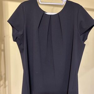 Liz Claiborne Black Pleated Women's Blouse